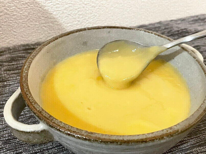 あさくまコーンスープ 濃厚さを表現